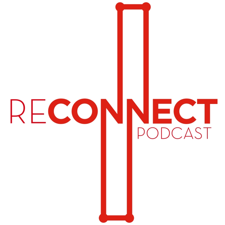 Reconnect logo designed by Kyle Beshears, author of Robot Jesus. 